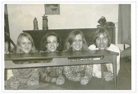 Bagdes:  Michael, Karen, Marcy, Mary-Ellen, Richard 3/1970